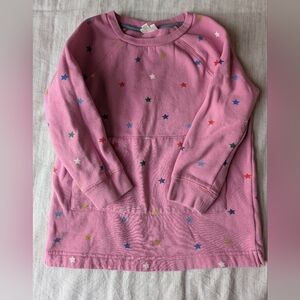 Mini Boden Pink Star Sweater